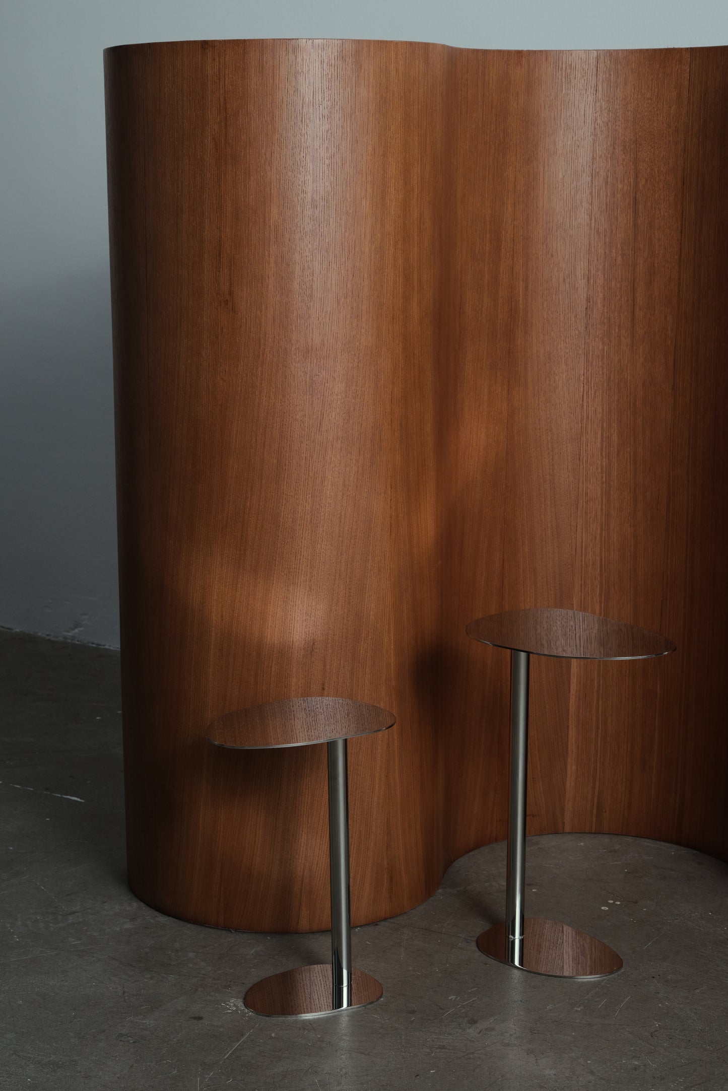 DRINK MIRROR EFFECT METAL SIDE TABLE MEDIUM