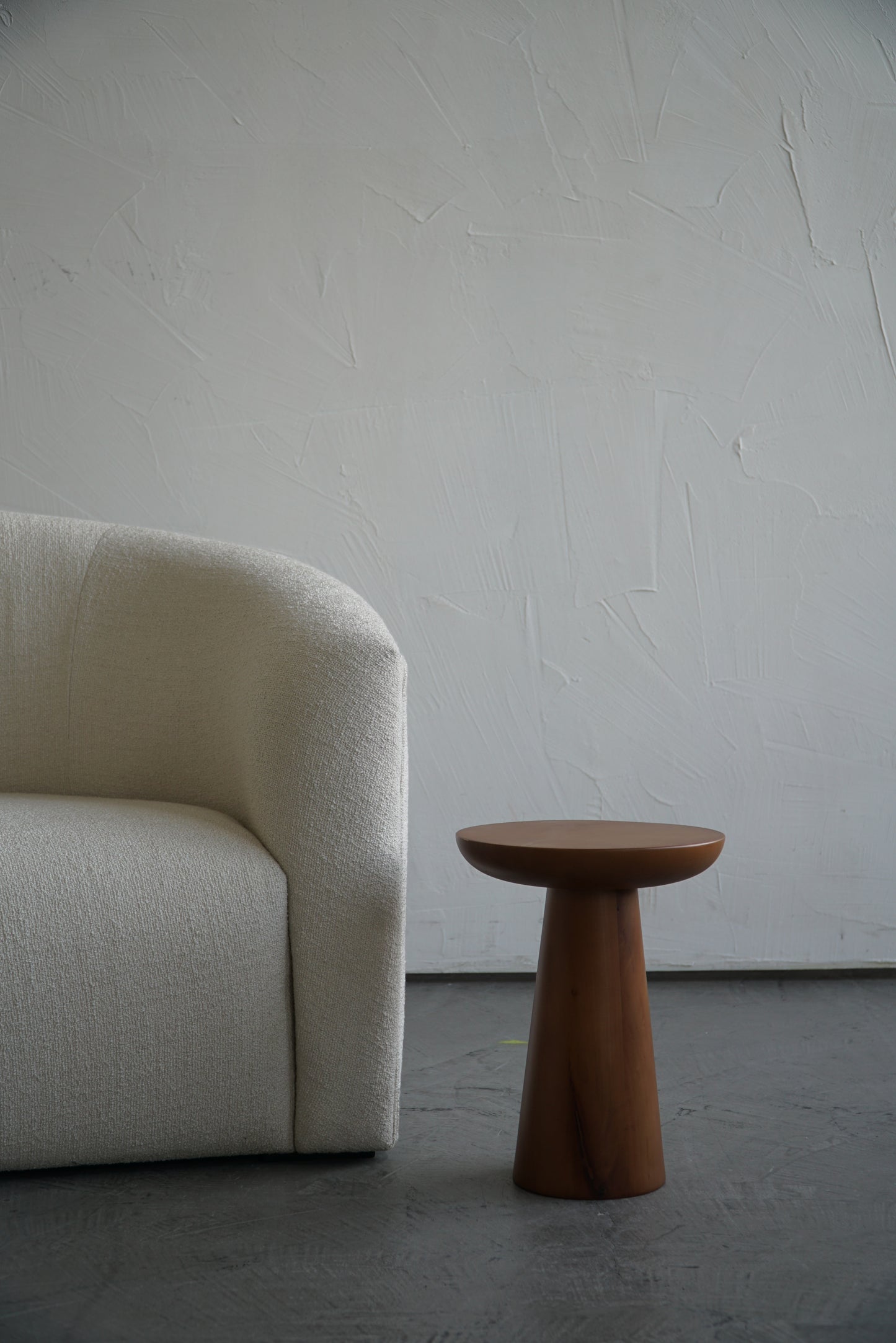 MUSHROOM SIDE TABLE-WALNUT COLOUR-NO:3