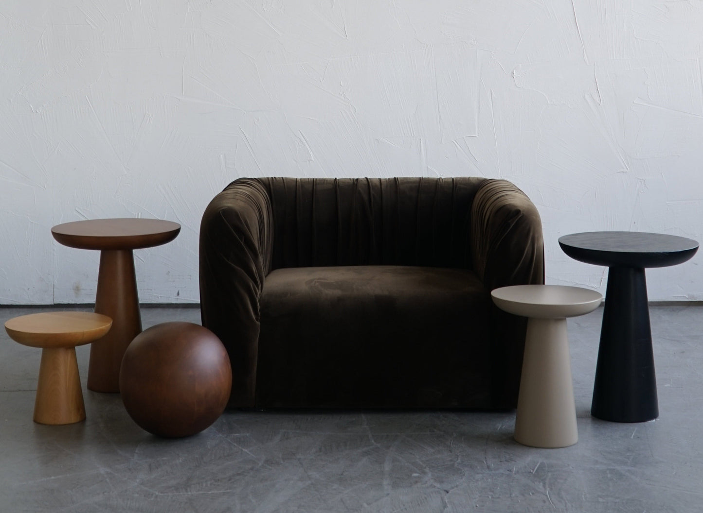 MUSHROOM SIDE TABLE-NATURAL COLOUR-NO:3