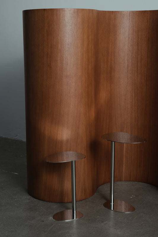 DRINK MIRROR EFFECT METAL SIDE TABLE SMALL