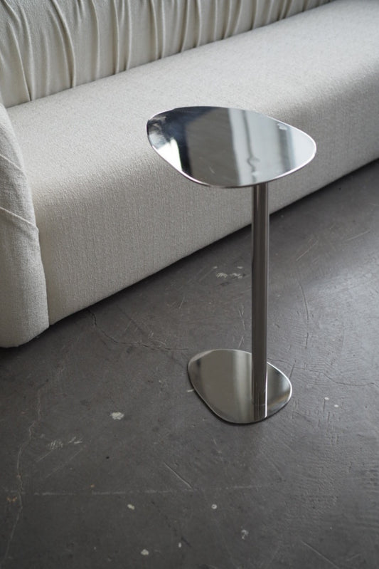 DRINK MIRROR EFFECT METAL SIDE TABLE MEDIUM
