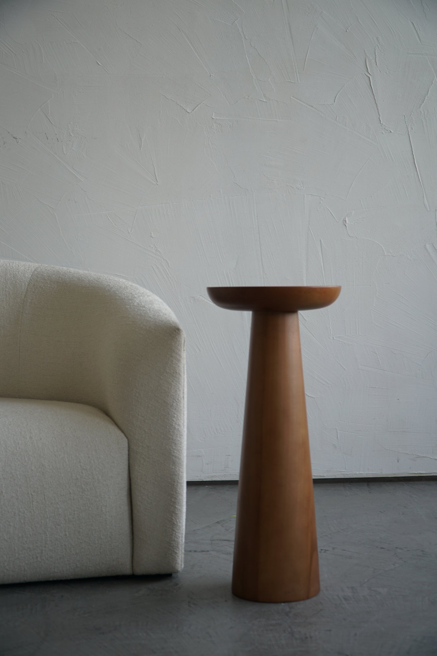 MUSHROOM SIDE TABLE-WALNUT COLOUR-NO:1