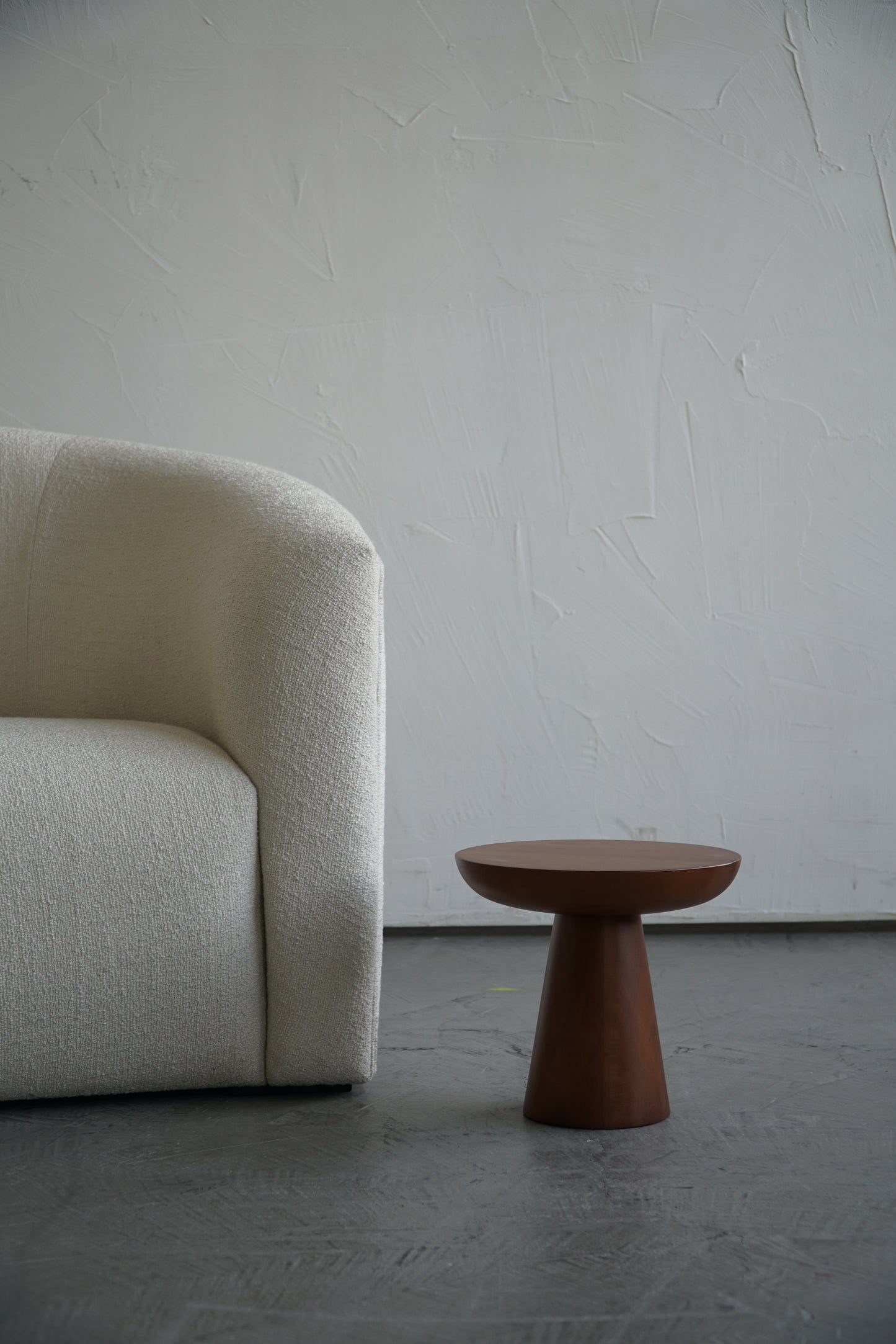 MUSHROOM SIDE TABLE-WALNUT COLOUR-NO:4