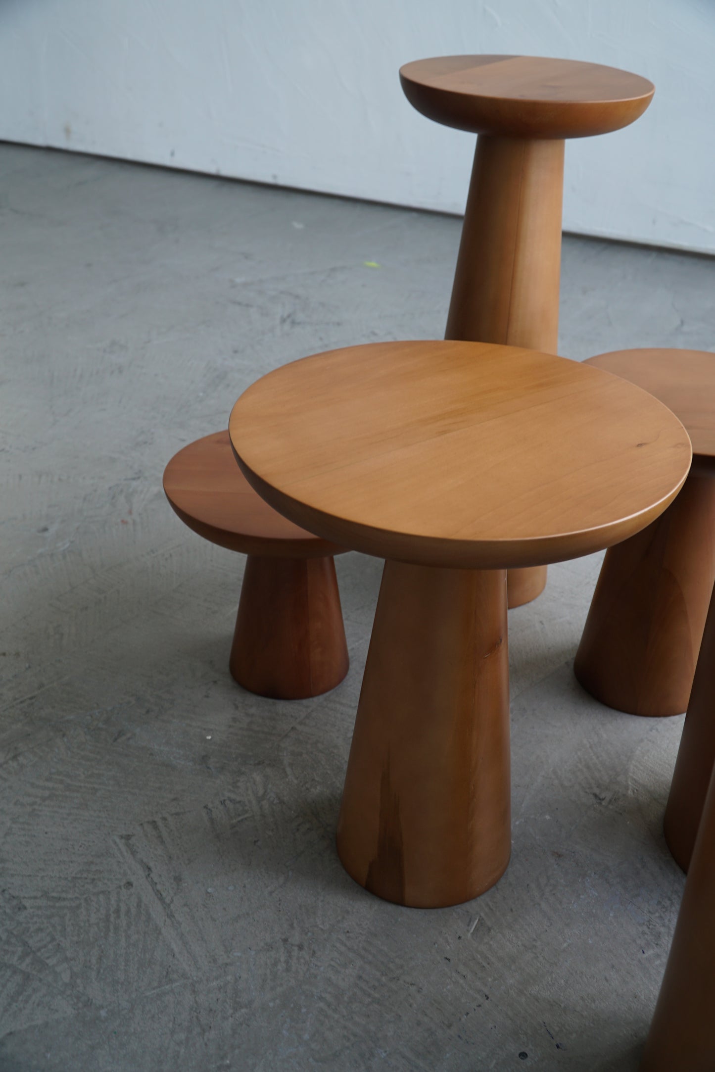 MUSHROOM SIDE TABLE-WALNUT COLOUR-NO:2