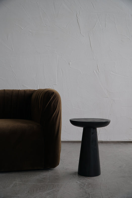 MUSHROOM SIDE TABLE-BLACK COLOUR-NO:3