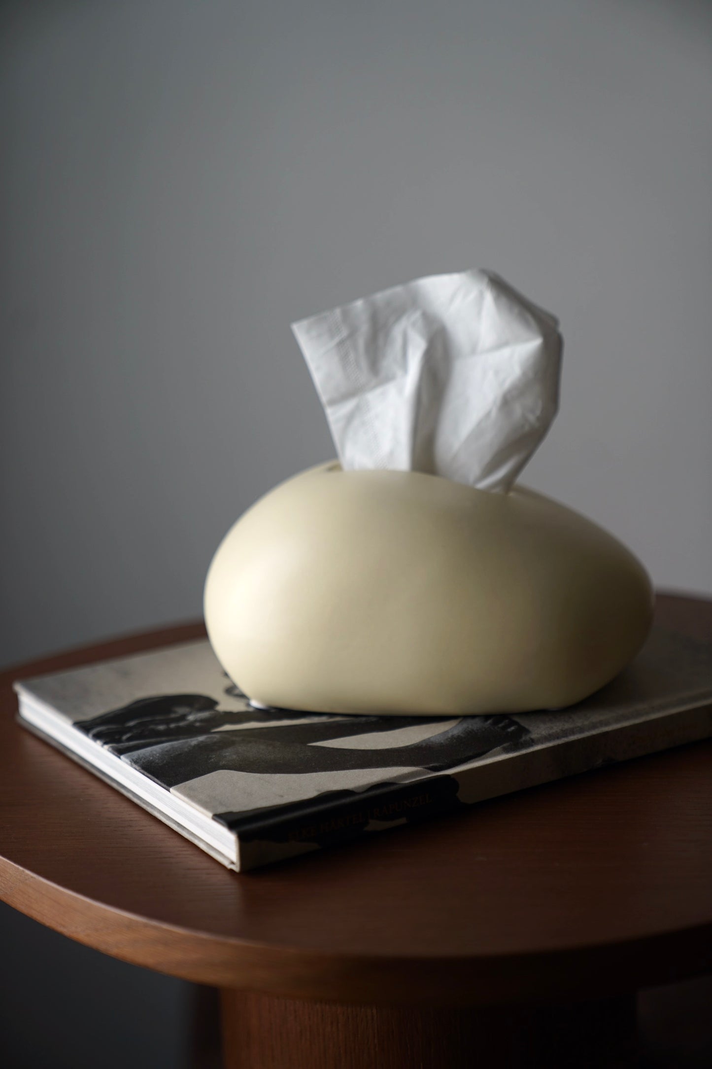 Amorphe Ceramic Decorative Tissue Holder Butter Yellow